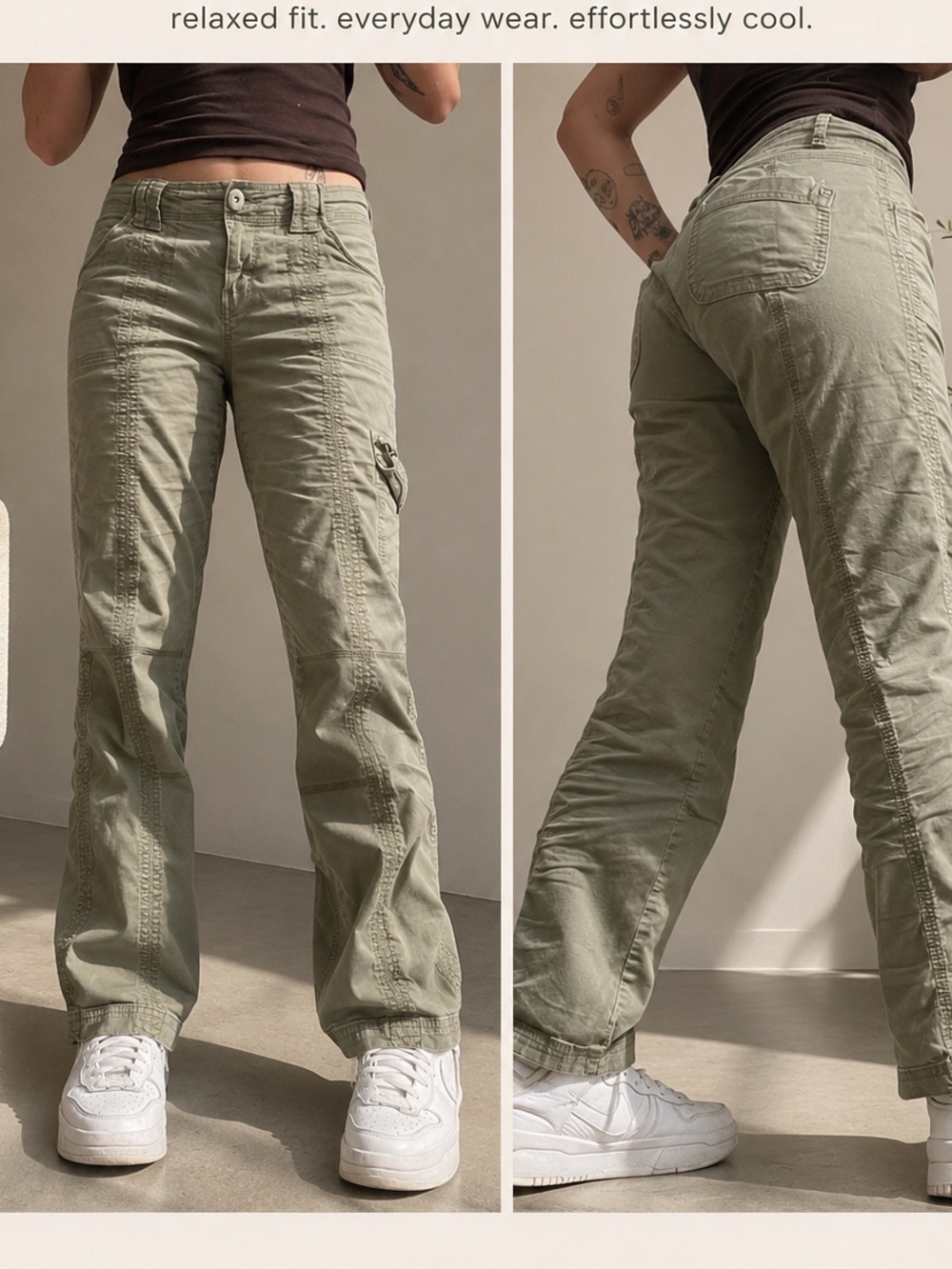 Utility Cargo Pants - Sage Green